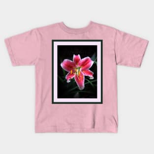 Pink Day Lily Kids T-Shirt